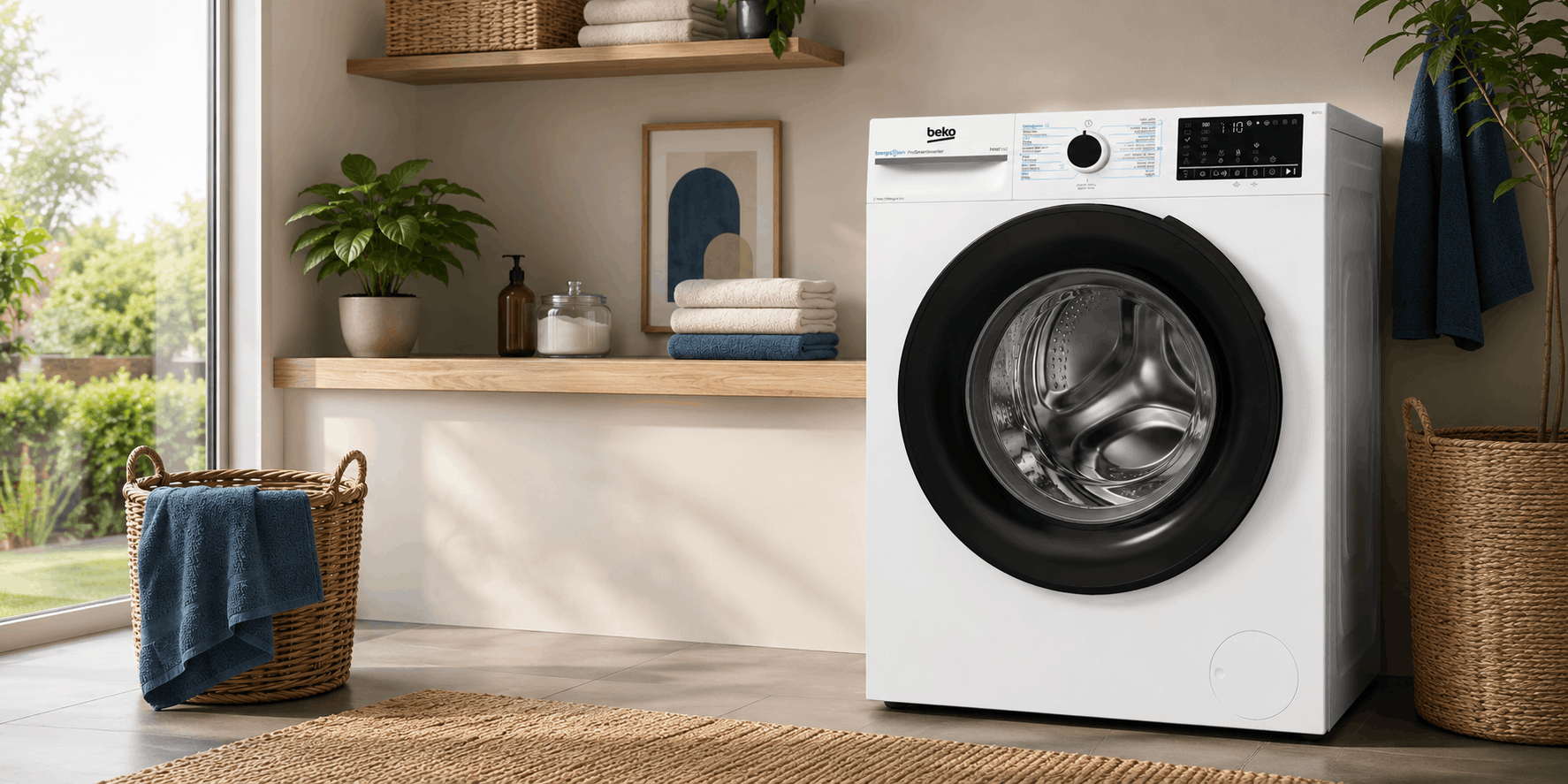 Machine a laver BEKO 6kg 1200tr INVERTER / Blanc / BM1WFU36200BW